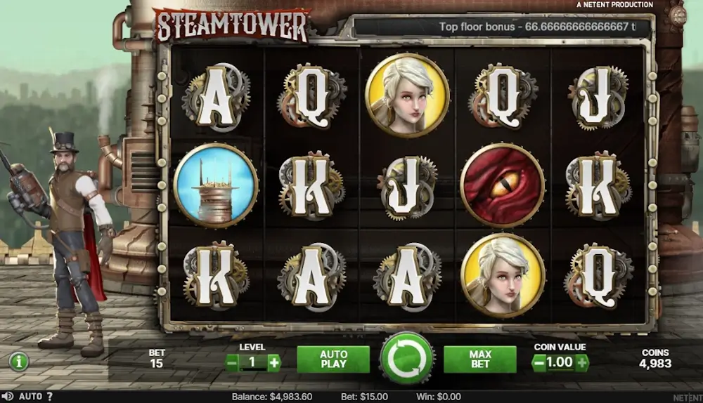 steam tower slot screen