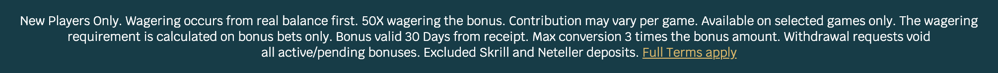 Full terms apply