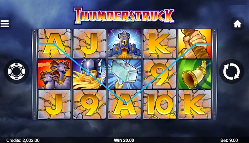 thunderstruck slot screenshot