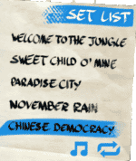 guns n roses slot set list