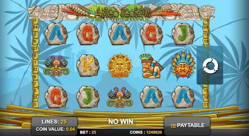 Aztec secrets screenshot