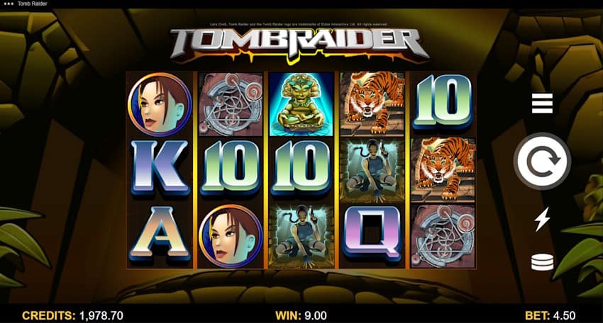 tomb raider slot screenshot