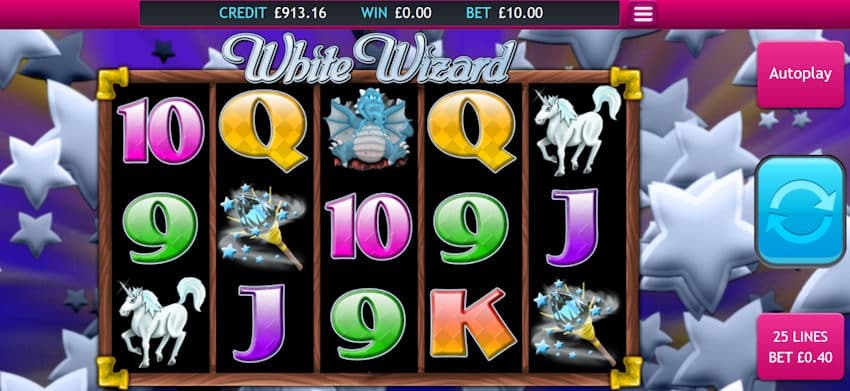 white wizard slot screenshot base game