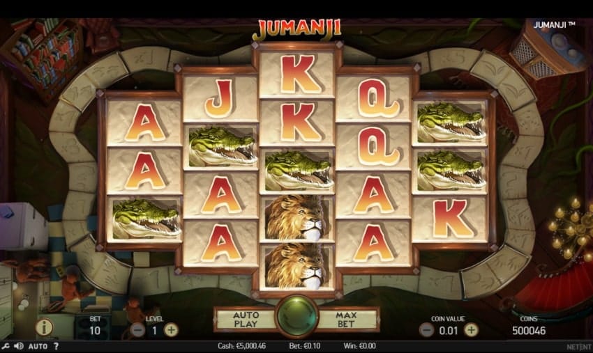 jumanji slot screenshot