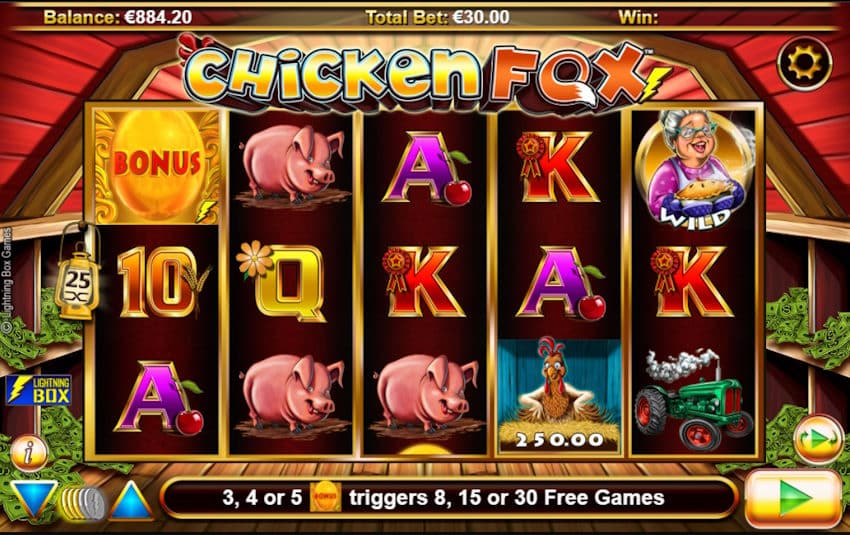 chicken fox slot screenshot