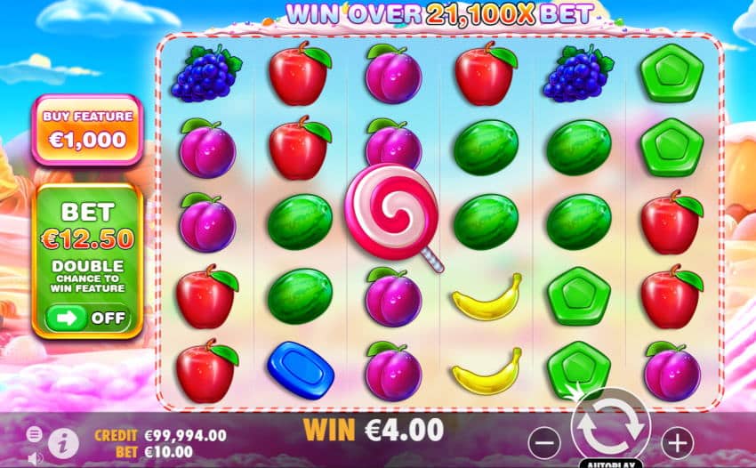 sweet bonanza slot screenshot