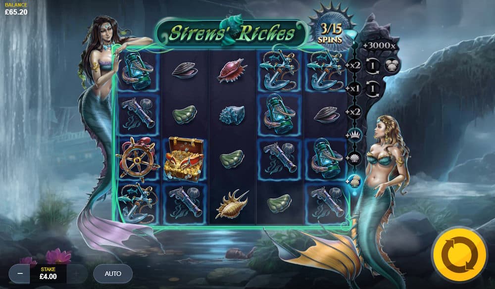 siren-s riches slot screenshot