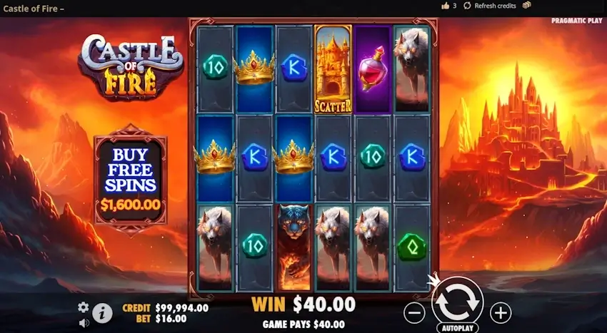 castle of fire slot screenshot