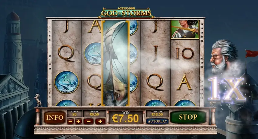 god of storms slot wild re-spins screenshot